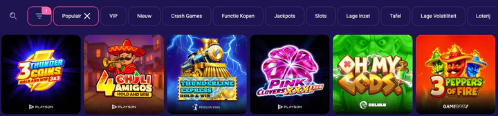 Online gokkasten en populaire slots bij Chachabet Casino