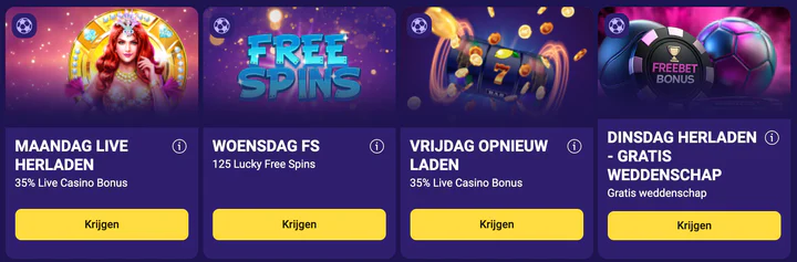 Welkomstbonus en speciale promoties bij Chachabet Casino